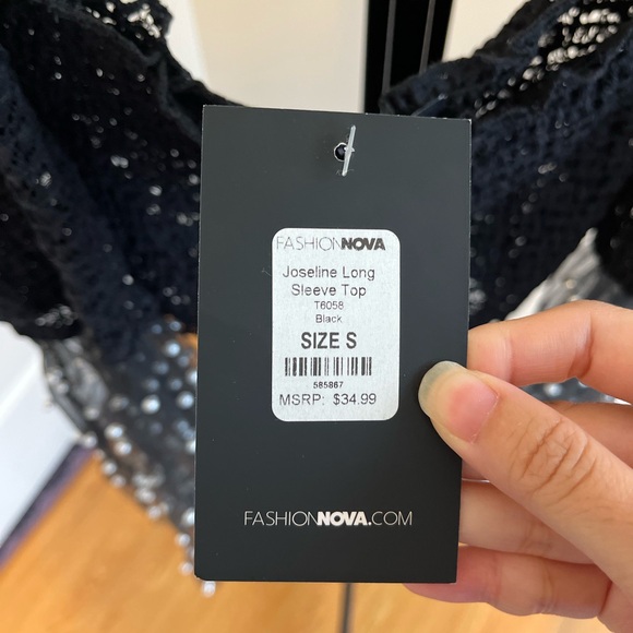 Joseline Long Sleeve Top - black - Picture 9 of 10